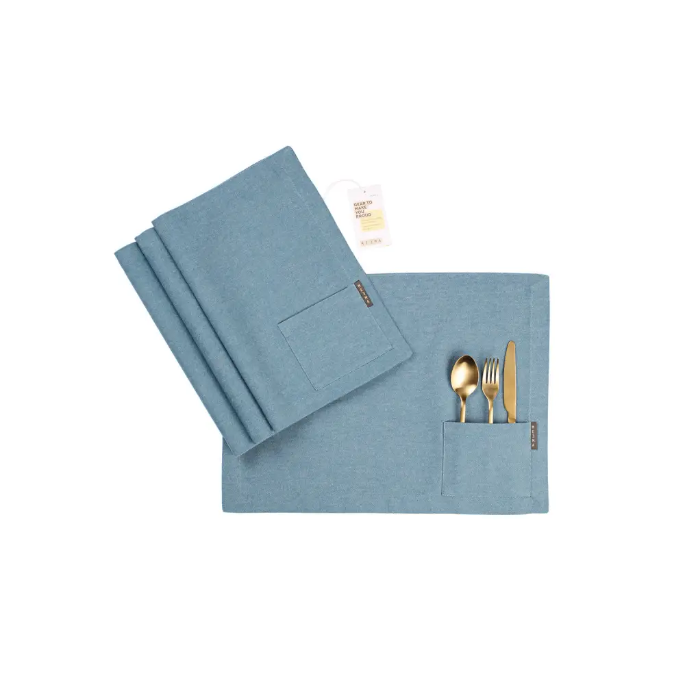 Cotton Cloth Placemats, Set of 4-5