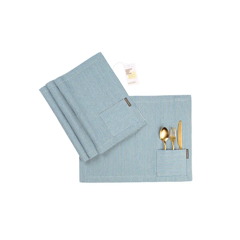 Cotton Cloth Placemats, Set of 4-11
