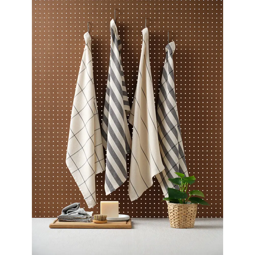 Cotton Kitchen Towels, Set of 4-5