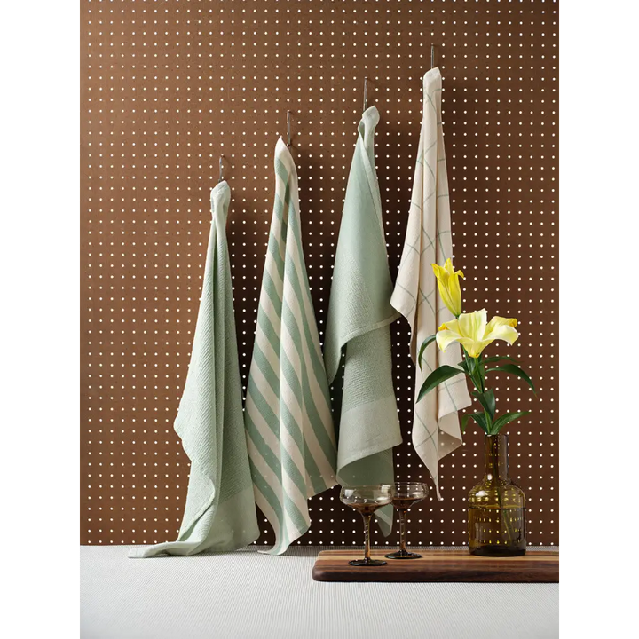 Cotton Kitchen Towels, Set of 4-12