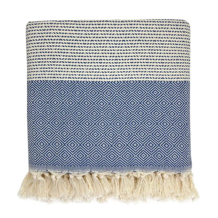 Diamond Stripe Turkish Throw-3