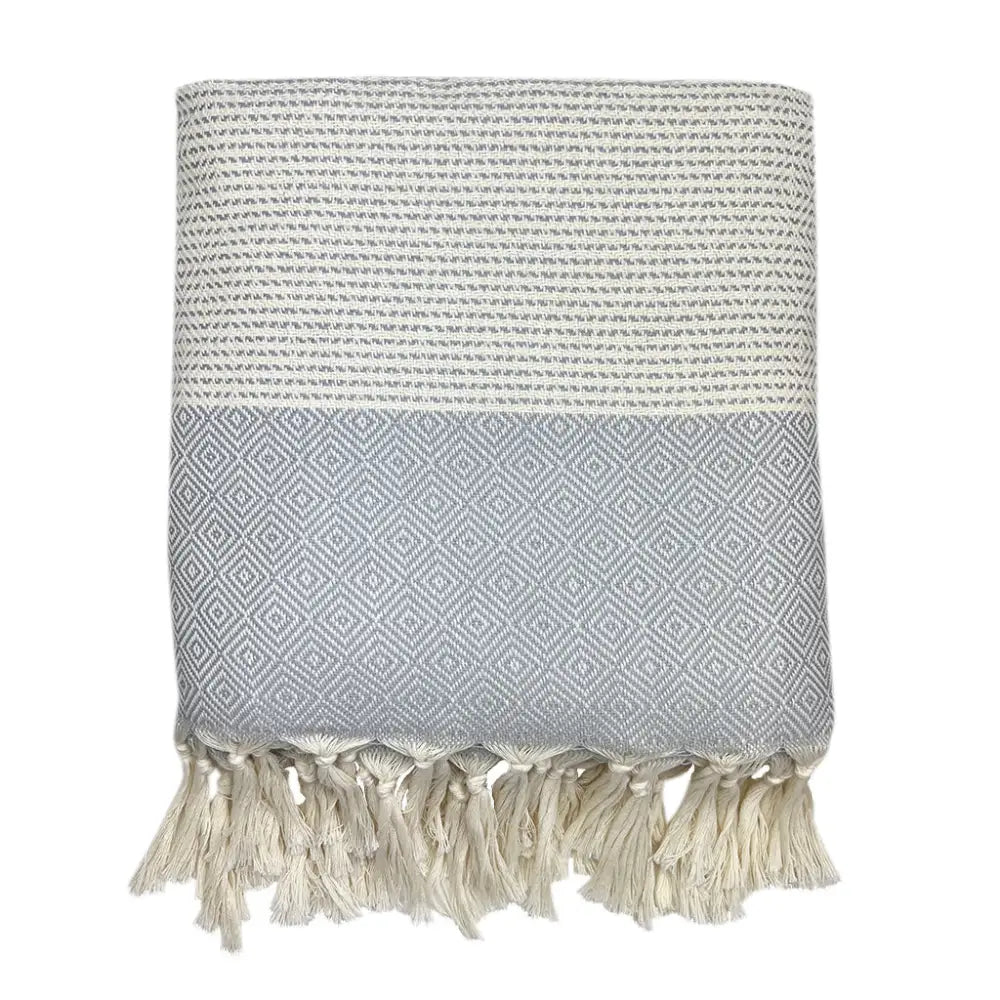 Diamond Stripe Turkish Throw-5