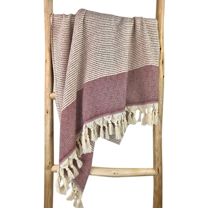 Diamond Stripe Turkish Towel-3