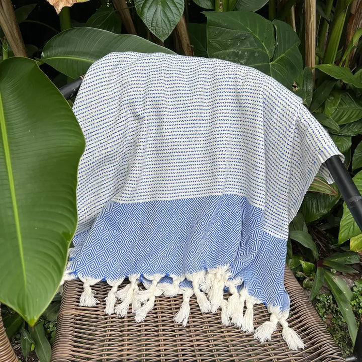 Diamond Stripe Turkish Towel - EcofiedHome