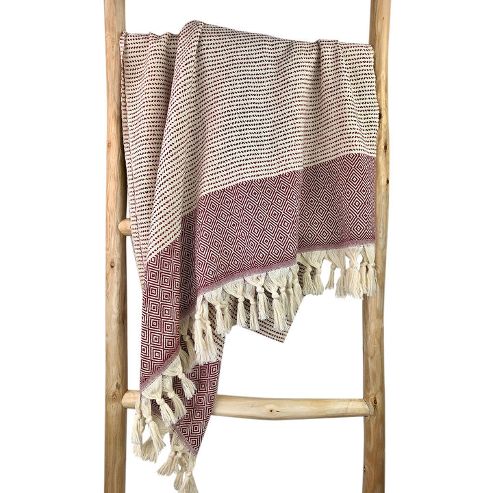 Diamond Stripe Turkish Towel-3