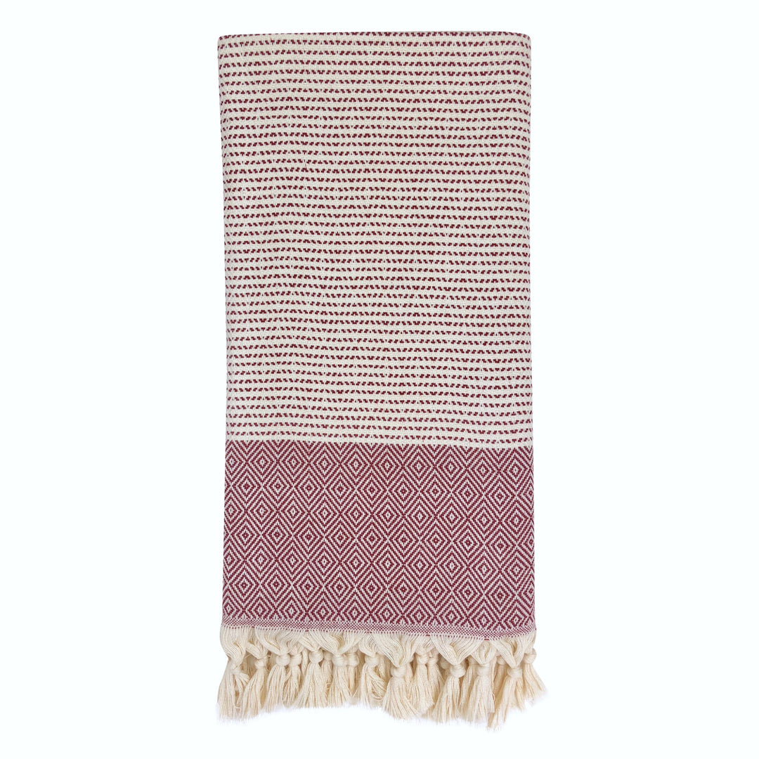 Diamond Stripe Turkish Towel-0