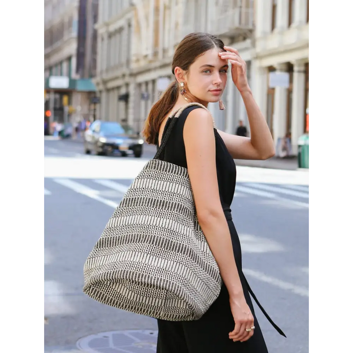 Dobi Shoulder Tote - Black - EcofiedHome