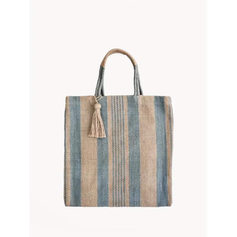 Dora Jute Tote Bag - Pale Green - EcofiedHome