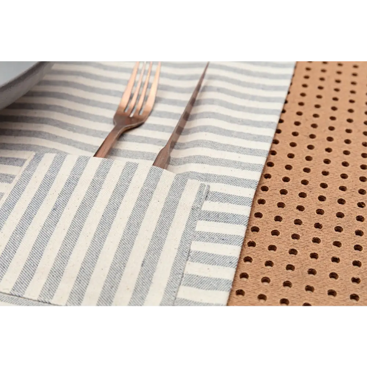 Placemats with Pocket, Set of 4 - Denim-3