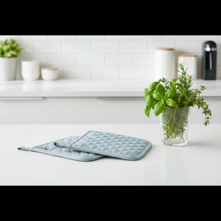 Eco-friendly Quilted Potholders for Safe and Stylish Cooking