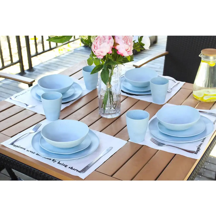 European Bamboo fiber tableware 16pcs - EcofiedHome