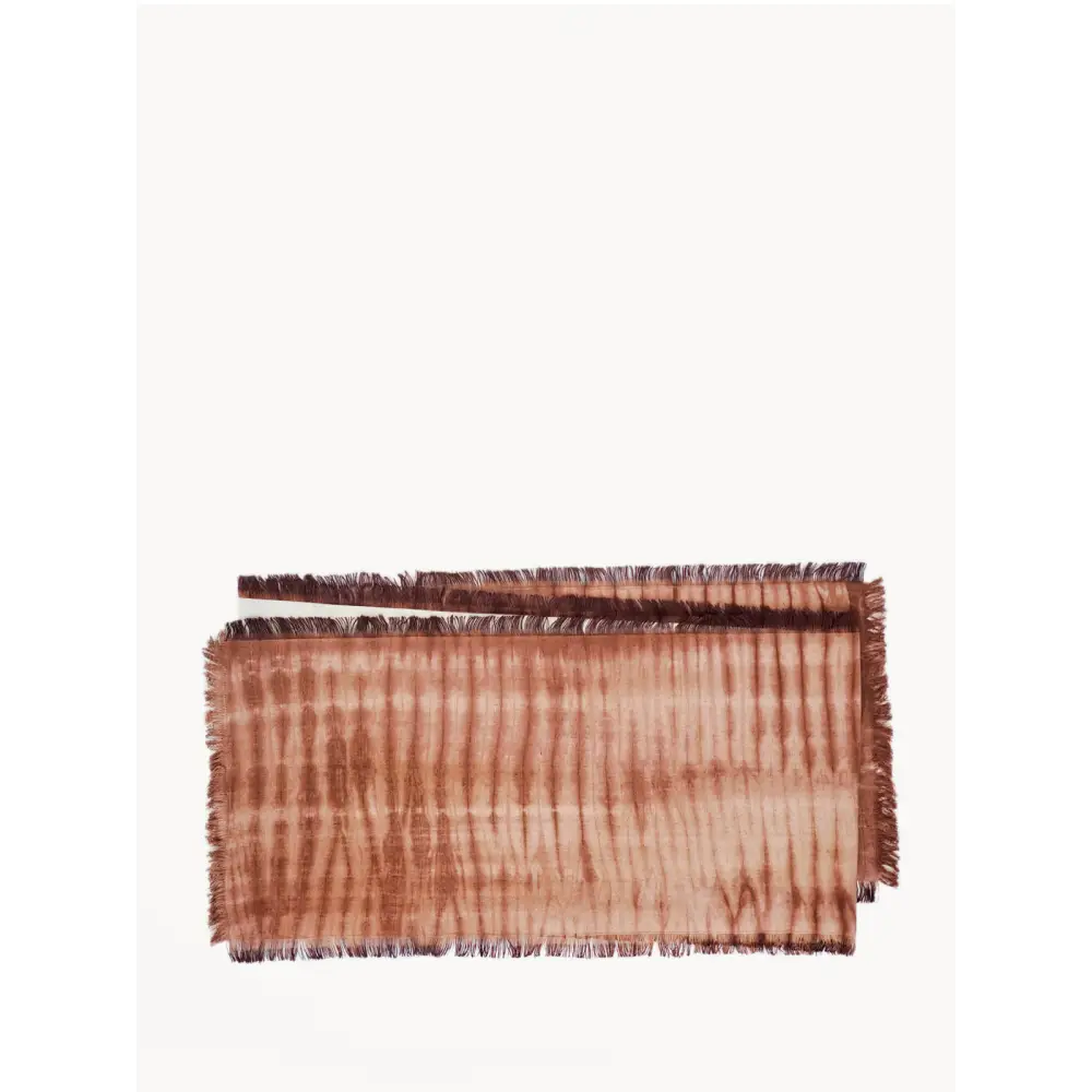 Tie Dye Cotton Table Runner - Brown-0