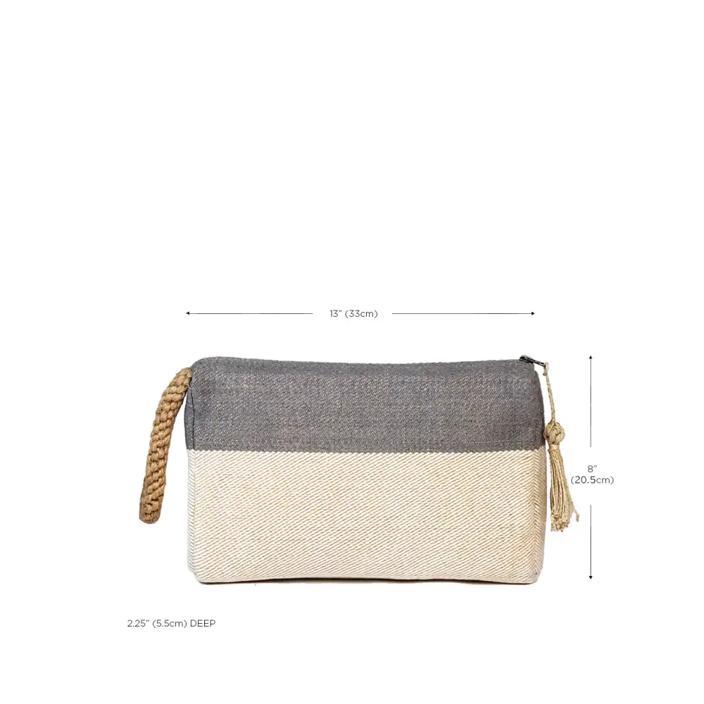 Block A Clutch - Gray-4