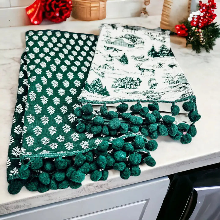 Forest Green Towels-10