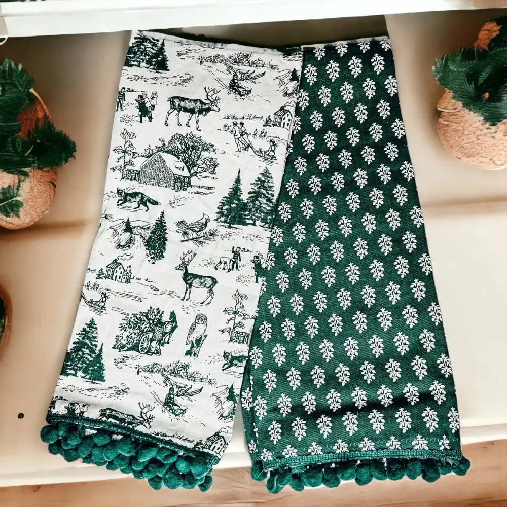 Forest Green Towels-9