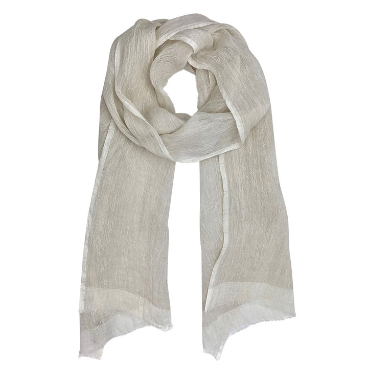 Gauze Linen Two Tone Scarf-3