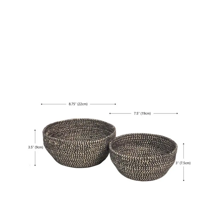 Glitter Bowl - Black (Set of 2) - EcofiedHome