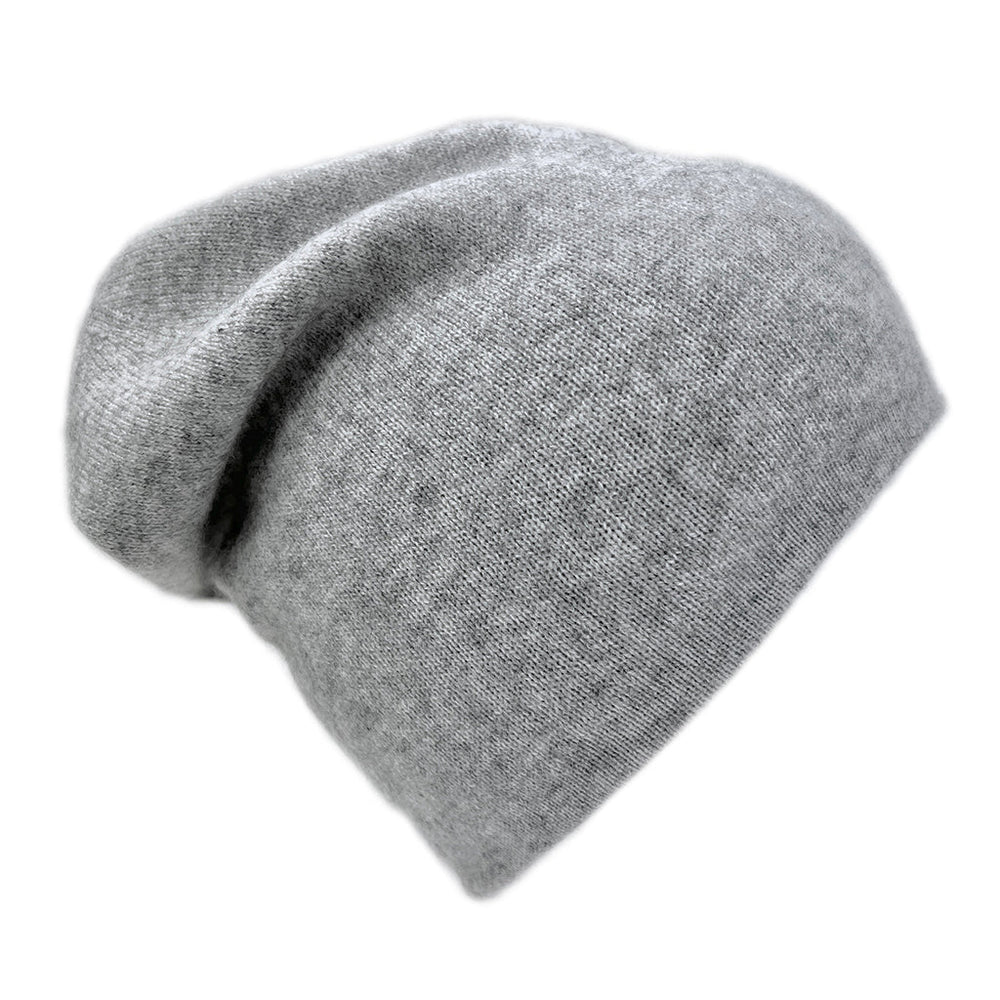 Charcoal + Ash Reversible Cashmere Beanie-1