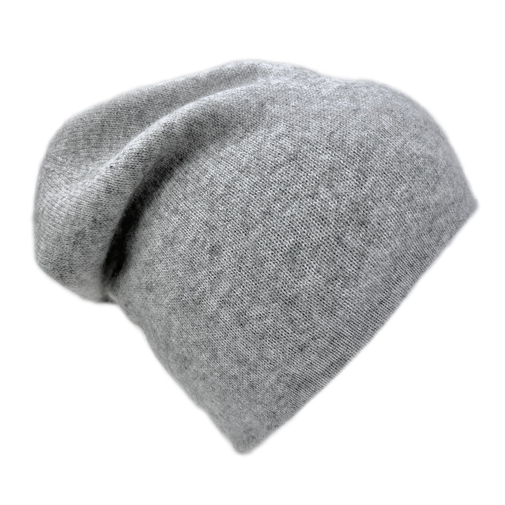 Charcoal + Ash Reversible Cashmere Beanie-1