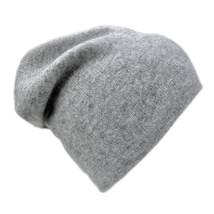 Charcoal + Ash Reversible Cashmere Beanie-1