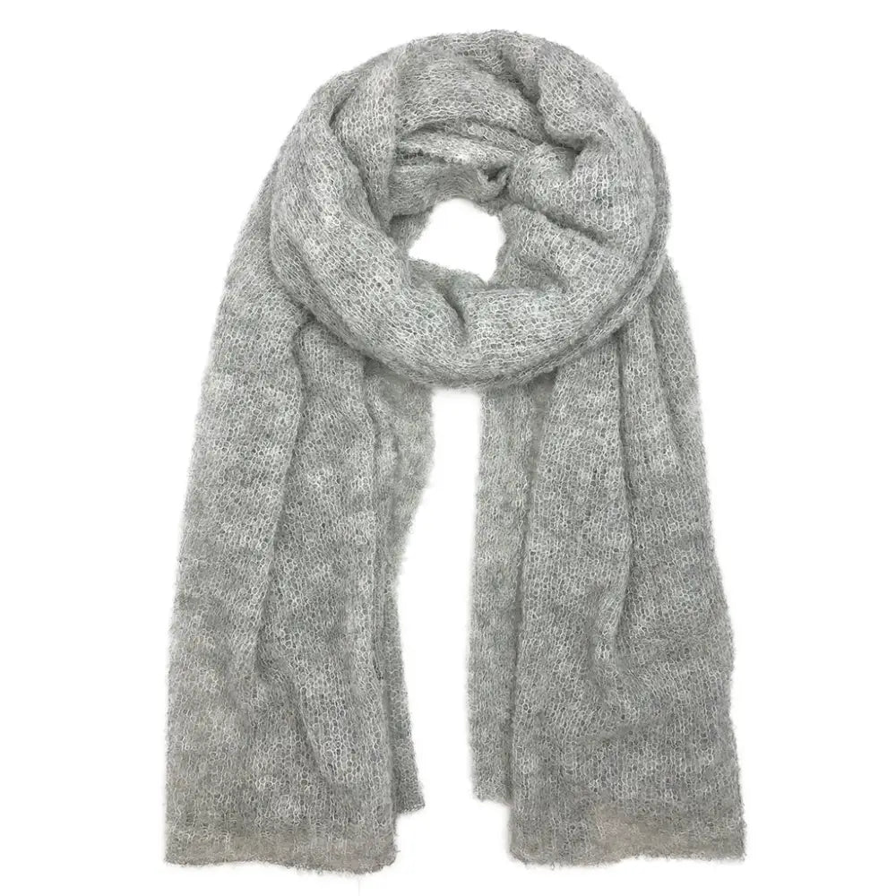 Gray Ultra Plush Alpaca Scarf - EcofiedHome