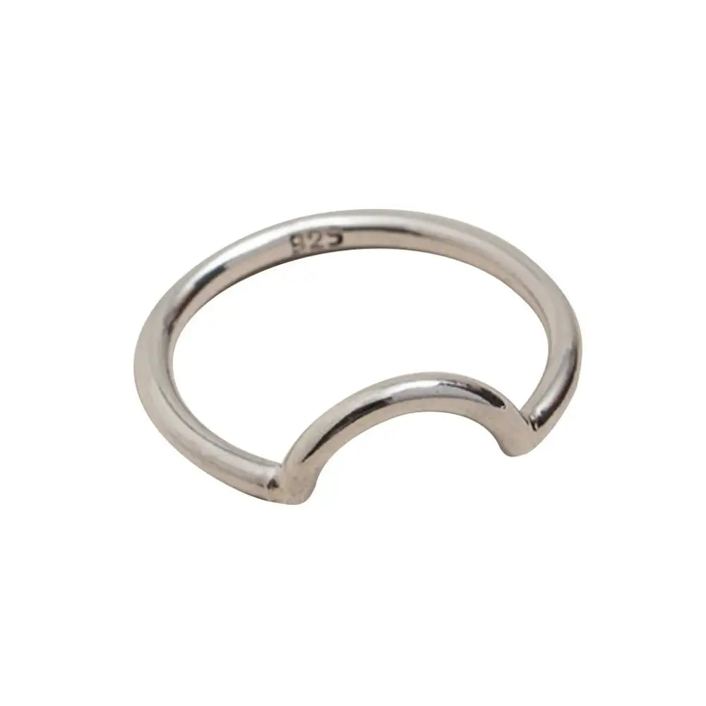 Half Moon Ring - Size: 7 - EcofiedHome