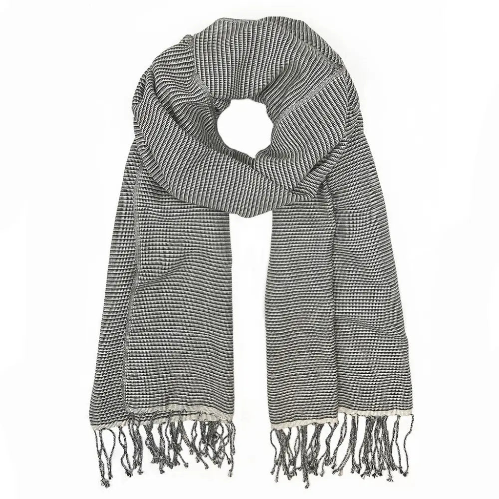 Handloomed Organic Cotton Scarf - EcofiedHome