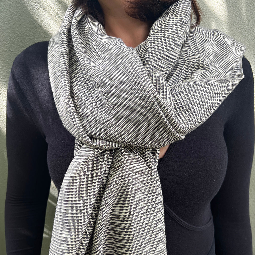 Handloomed Organic Cotton Scarf-1