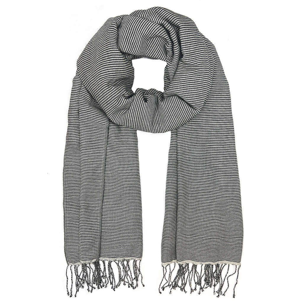 Handloomed Organic Cotton Scarf-0