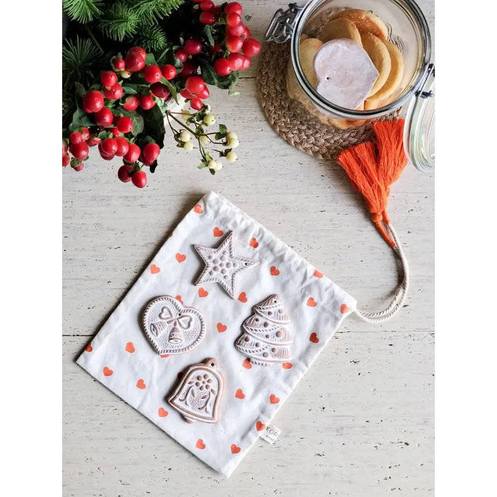 Handmade Sugar Saver Ornament - Holiday Gift Edition with Heart Pouch - EcofiedHome