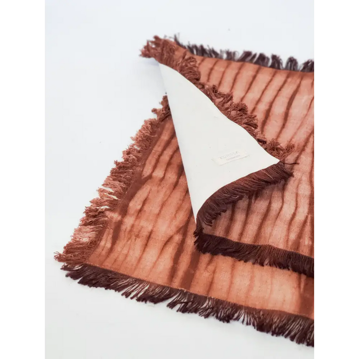 Tie Dye Cotton Placemat - Brown (Set of 4)-3