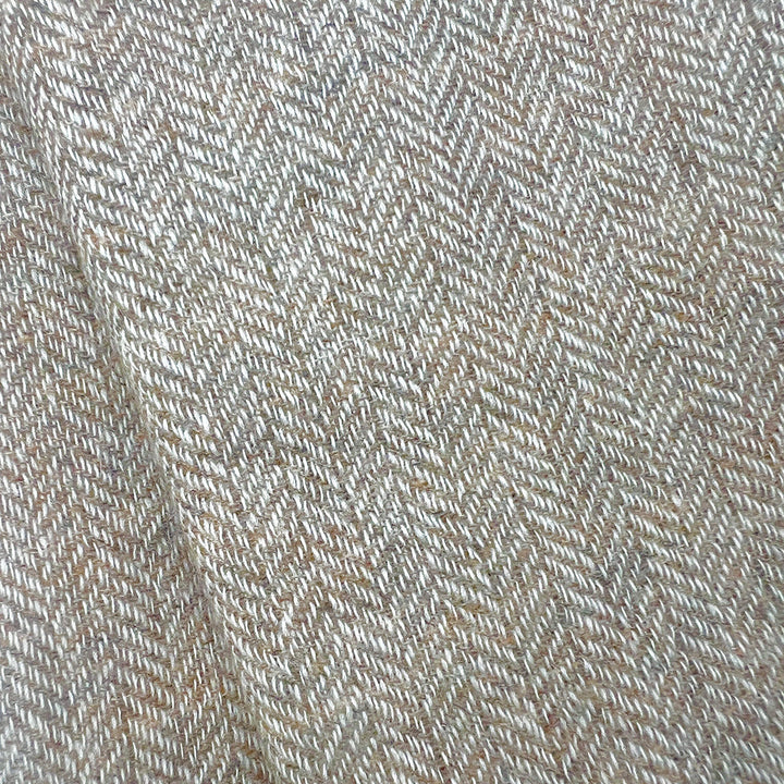 Himalayan cashmere scarf with herringbone pattern