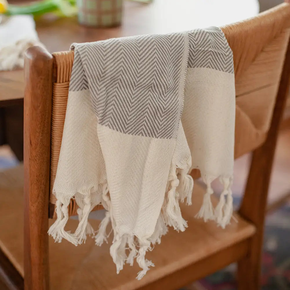 Herringbone Turkish Hand Towel-5