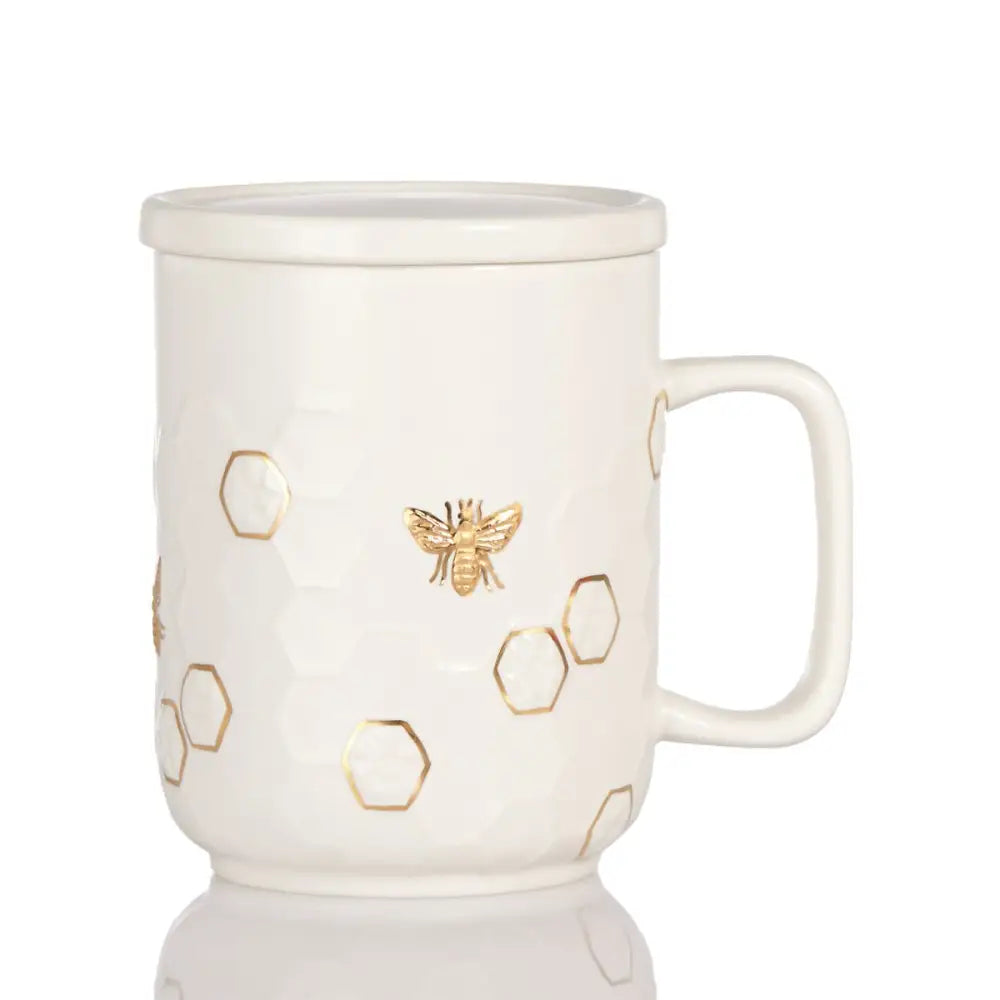 Honey Bee Mug with Lid - EcofiedHome