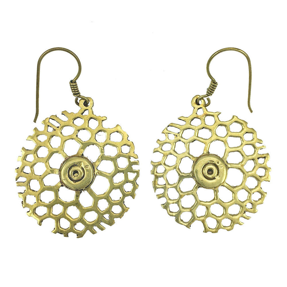 Honeycomb Bomb Earrings-0