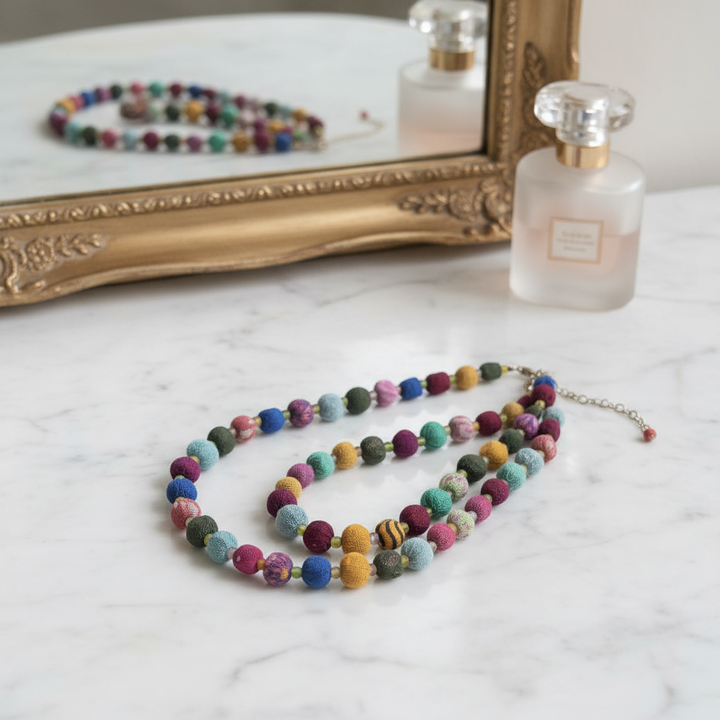 Kantha Bead Necklace
