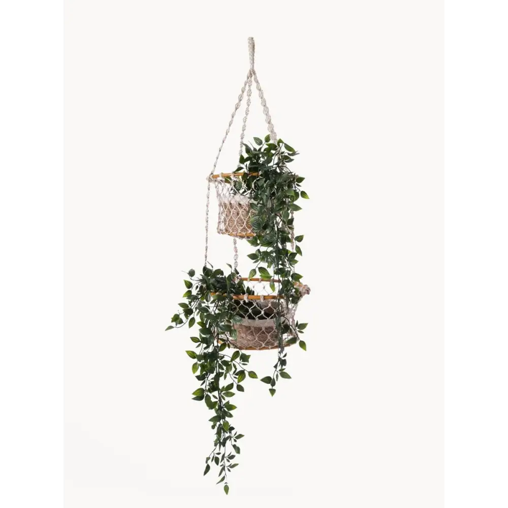 Jhuri Double Hanging Basket - EcofiedHome