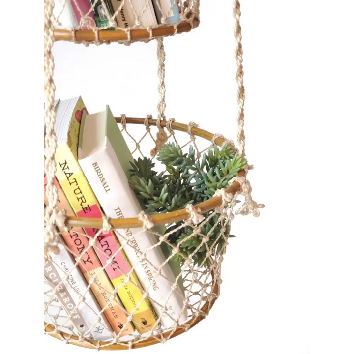 Jhuri Double Hanging Basket - EcofiedHome