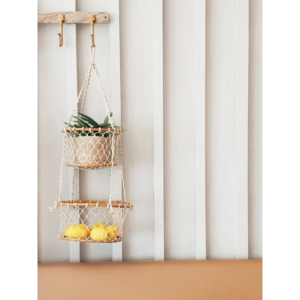 Jhuri Double Hanging Basket - EcofiedHome