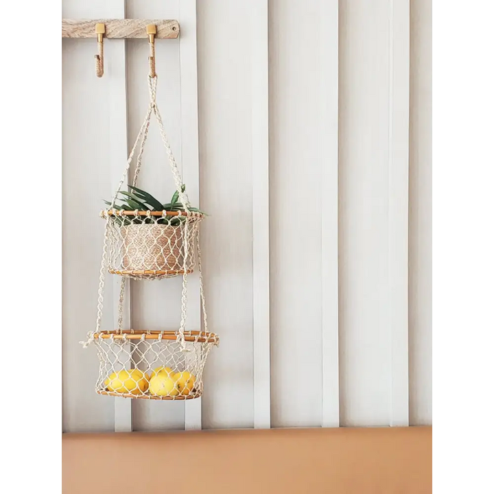 Jhuri Double Hanging Basket - EcofiedHome