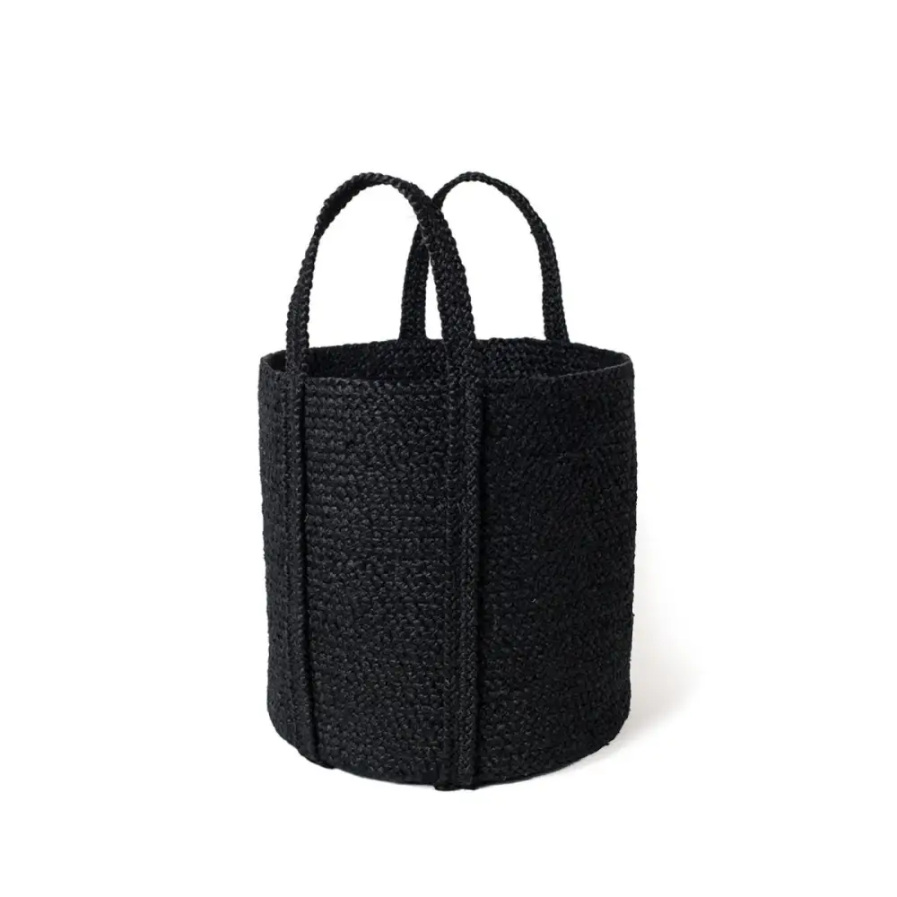 Kata Basket with handle - Black - EcofiedHome