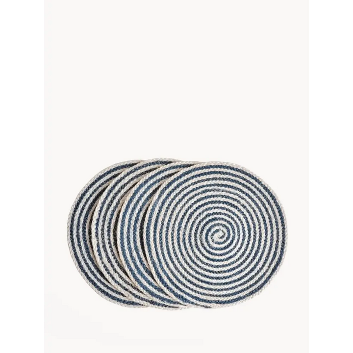 Kata Spiral Placemat - Blue (Set of 4) - EcofiedHome