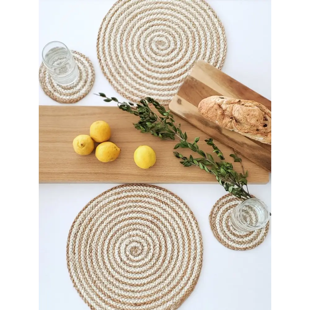 Kata Spiral Placemat - Natural (Set of 4) - EcofiedHome