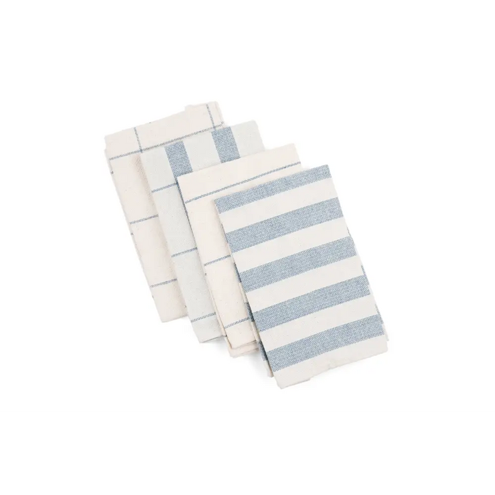 Cotton Kitchen Towel Set - 4 Minimal and 2 Terry Towels - EcofiedHome