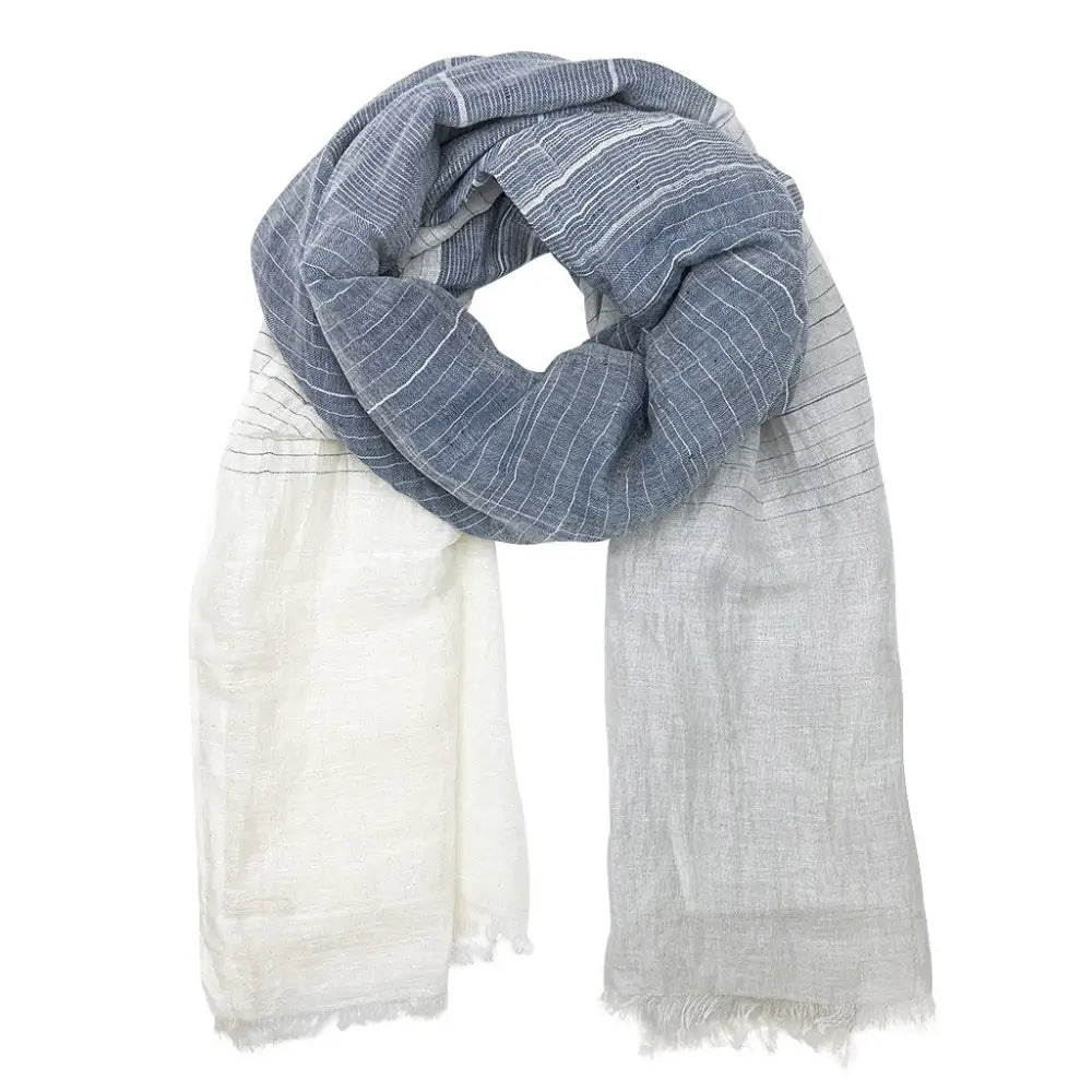 Linen Cotton Blend Wrap Scarf - EcofiedHome