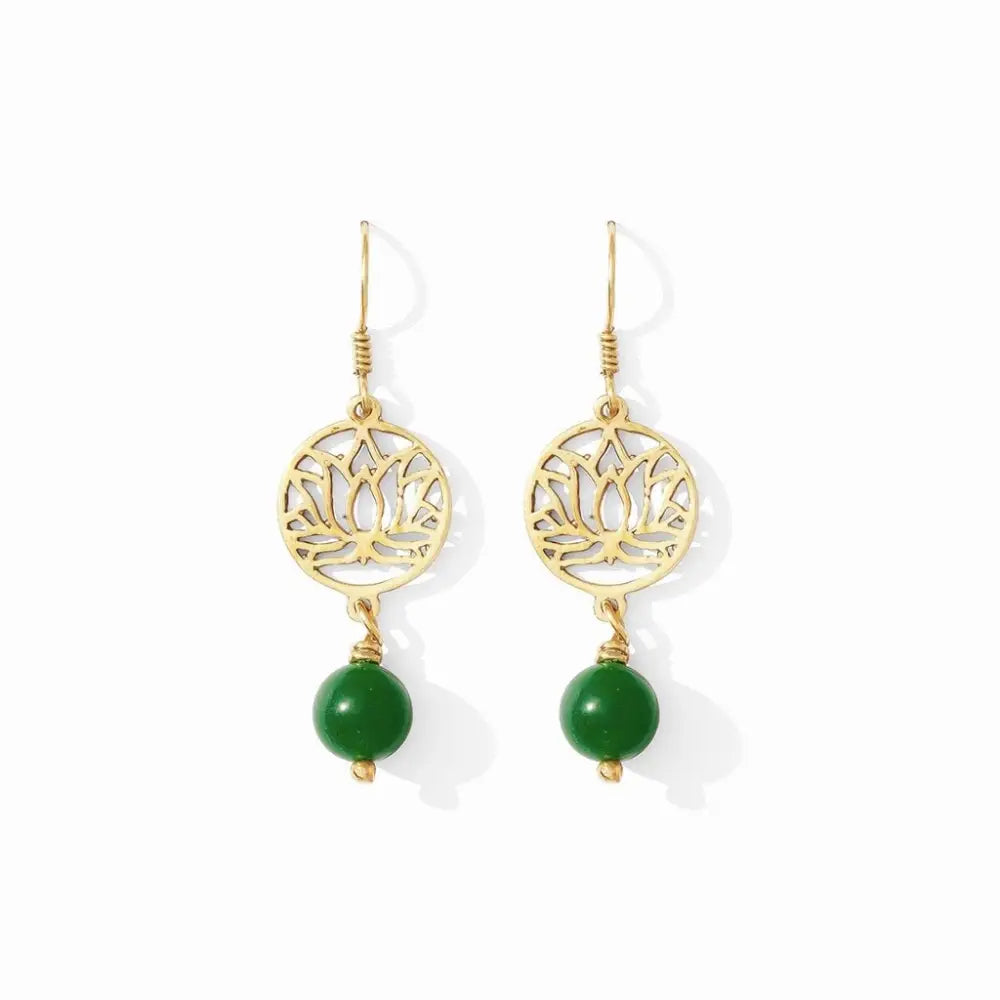 Lotus Drop Earrings - EcofiedHome