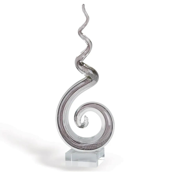 MultiColor Glass Corkscrew Centerpiece Tall - EcofiedHome
