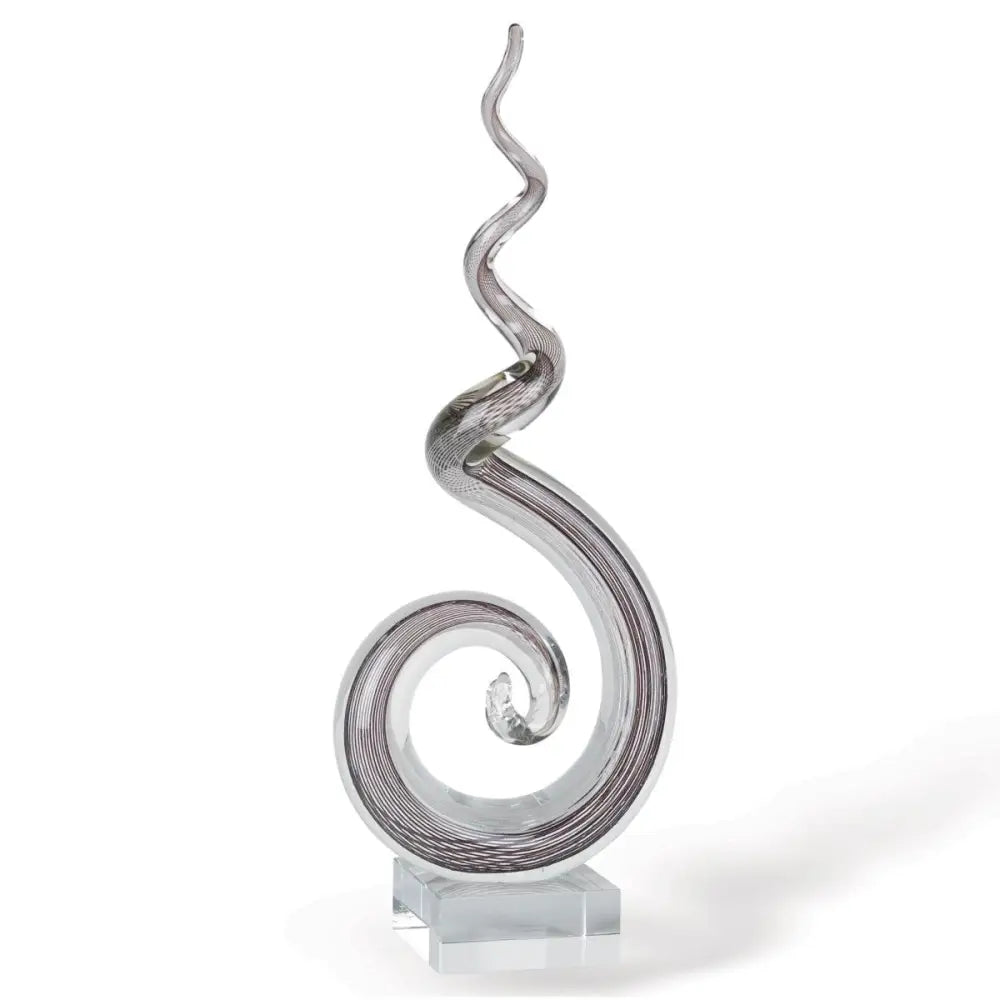 MultiColor Glass Corkscrew Centerpiece Tall - EcofiedHome