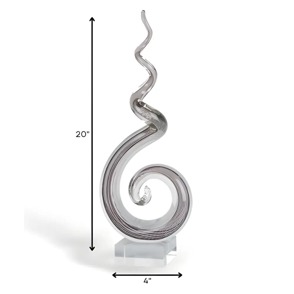 MultiColor Glass Corkscrew Centerpiece Tall - EcofiedHome
