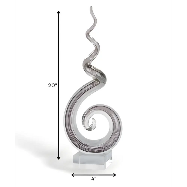 MultiColor Glass Corkscrew Centerpiece Tall - EcofiedHome